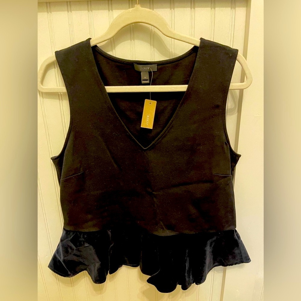J Crew Peplum Top